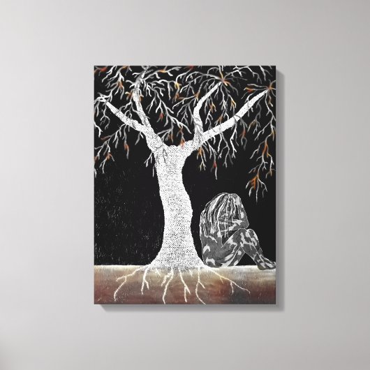 熟考すべき生命の分枝 キャンバスプリント (正面)