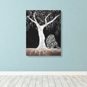 熟考すべき生命の分枝 キャンバスプリント (インサイチュ (ウッドフロア))