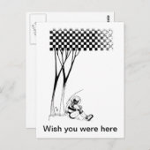 熟考する宇宙人 ポストカード (正面/裏面)