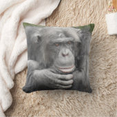 熟考チンパンジー クッション (ブランケット)