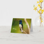 熟考ノートカードのポートレート カード (黄色い花)