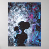 熟考 – アクリル絵を描ズ ポスター (正面)