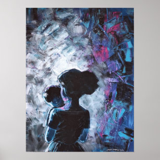 熟考 – アクリル絵を描ズ ポスター