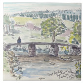 熟視の装飾的なタイル タイル (正面)