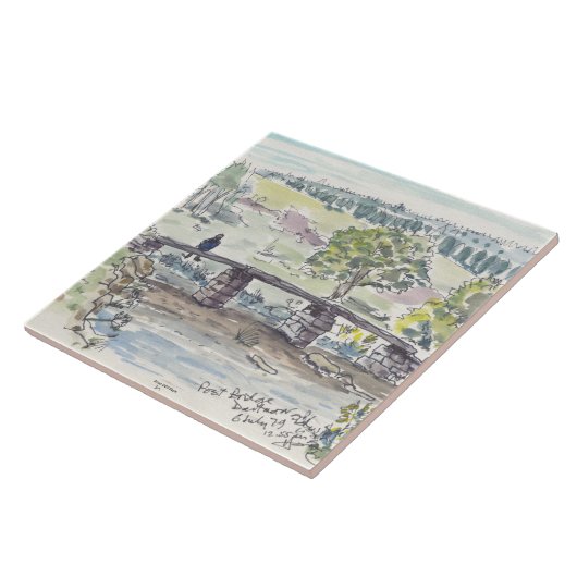 熟視の装飾的なタイル タイル (側面)