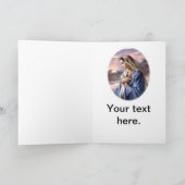 熟視の賛美された聖母マリア カード (内部)