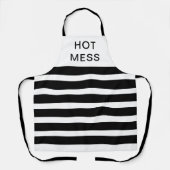 熱いおもしろいめまいエプロン エプロン (正面)