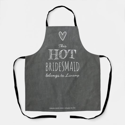 熱いおもしろい花嫁メイドありがとうギフトまたは提案 エプロン (正面)