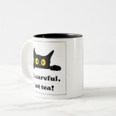 熱いお茶のマグに気を付ける ツートーンマグカップ (正面左)