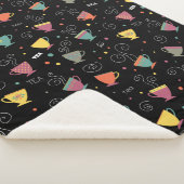 熱いお茶カップ、カラフルマグパターン シェルパブランケット (3/4)