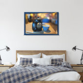 熱いお茶 キャンバスプリント (インサイチュ (寝室))