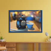 熱いお茶 キャンバスプリント (インサイチュ (リビング))