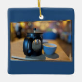 熱いお茶 セラミックオーナメント (正面)