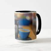 熱いお茶 マグカップ (正面右)