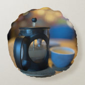 熱いお茶 ラウンドクッション (裏面)