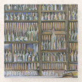 熱いが動かない ガラスコースター (正面)