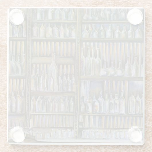 熱いが動かない ガラスコースター (裏面)