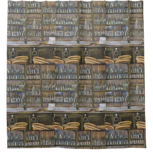 熱いが動かない シャワーカーテン (正面)