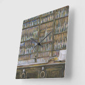 熱いが動かない スクエア壁時計 (傾斜)