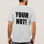 熱いぞ!お前は!優れた文法 Tシャツ (裏面)