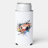 熱いみたいに蹴れ。漫画サッカー スリム缶クーラー (Seltzer正面)