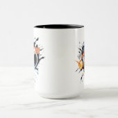 熱いみたいに蹴れ。漫画サッカー マグカップ (中央)