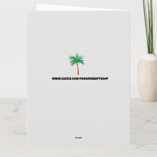 熱いアジアの女の子のおもしろい誕生日ビッグカード彼のために カード (裏面)