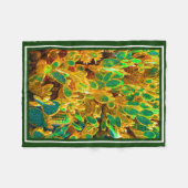 熱いアフリカ砂漠サボテンの植物とげだらけの梨 フリースブランケット (正面(横))