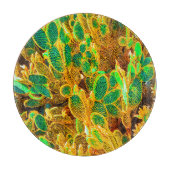 熱いアフリカ砂漠サボテン植物とげのある梨 カッティングボード (正面)