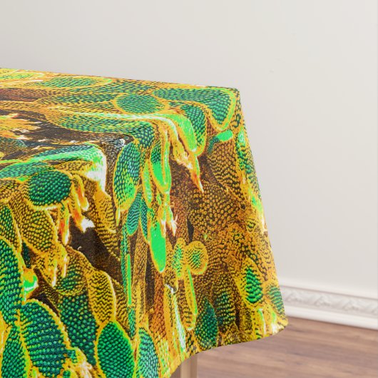 熱いアフリカ砂漠サボテン植物とげのある梨 テーブルクロス (インサイチュ)