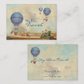 熱いエア川の気球の名刺 名刺 (正面/裏面)