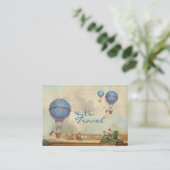 熱いエア川の気球の名刺 名刺 (スタンド正面)