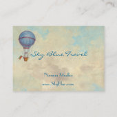 熱いエア川の気球の名刺 名刺 (裏面)