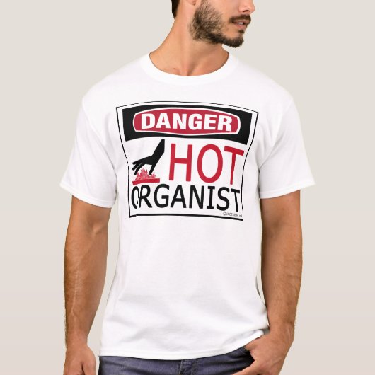 熱いオルガン奏者 Tシャツ (正面)