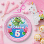 熱いカエルの紙のパーティーを跳躍させて9インチをめっきして下さい ペーパープレート (パーティー)