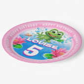 熱いカエルの紙のパーティーを跳躍させて9インチをめっきして下さい ペーパープレート (アングル)