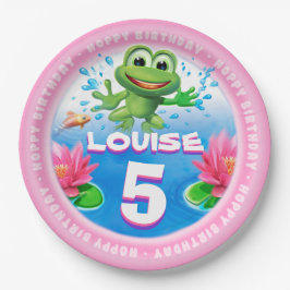 熱いカエルの紙のパーティーを跳躍させて9インチをめっきして下さい ペーパープレート