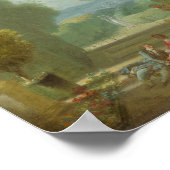 熱いカクテルのゲーム – フラゴナード(c.1775) ポスター (角)