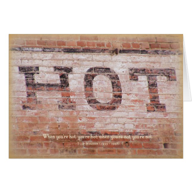 熱いカード (正面横)