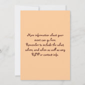 熱いココアおよびマシュマロの招待状 招待状 (裏面)