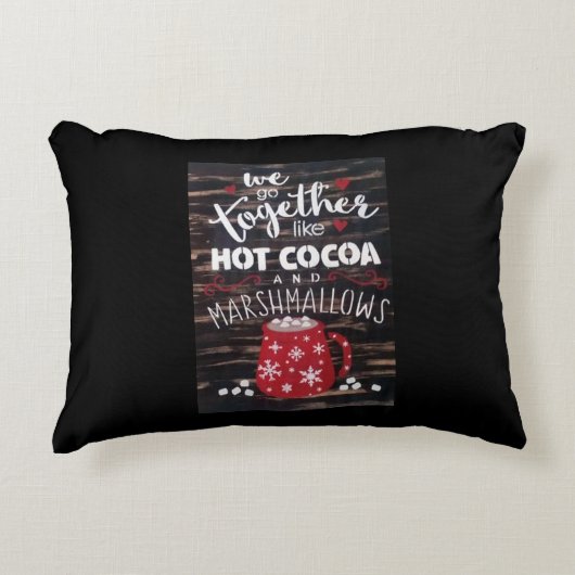 **熱いココアよりも愛**かわいい アクセントクッション (正面)