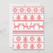 熱いココア及びクッキーのクリスマスの休日のパーティ 招待状 (裏面)