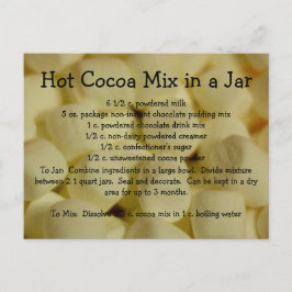 熱いココア組合せのレシピ ポストカード