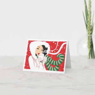 熱いココアnotecard シーズンカード