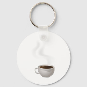 熱いコーヒーのコップ キーホルダー