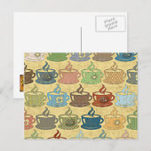 熱いコーヒーまたは紅茶 ポストカード (正面/裏面)