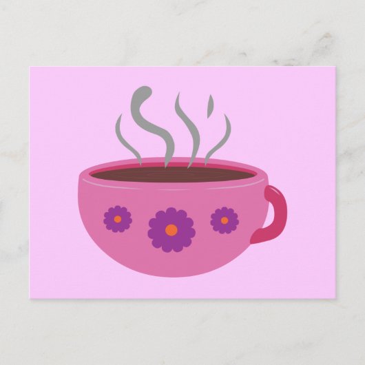 熱いコーヒー ポストカード (正面)