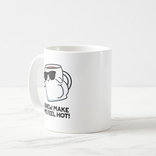 熱いコーヒ感じープをおもしろい作る コーヒーマグカップ (正面左)