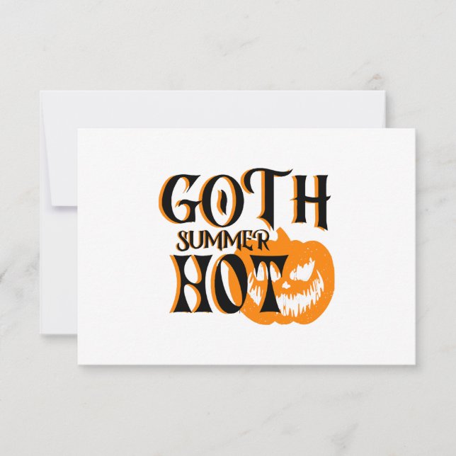 熱いゴシック夏のホラー笑いカボチャ (正面)
