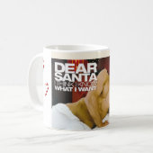 熱いサンタのコーヒー・マグ コーヒーマグカップ (正面左)